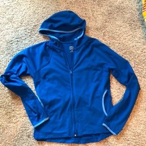 Brooks Medium Blue Zipper Hoodie/Jacket